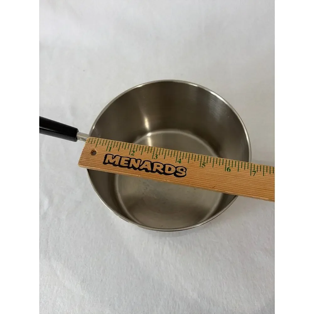 Revere Ware 1 QT Saucepan Pot & Lid Clinton 97C Aluminum Disc Bottom Stainless